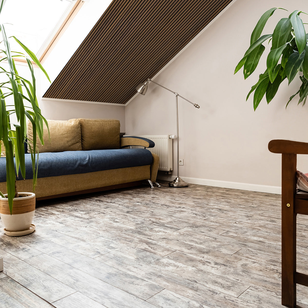 Natural Walnut Acoustic Slat Panels