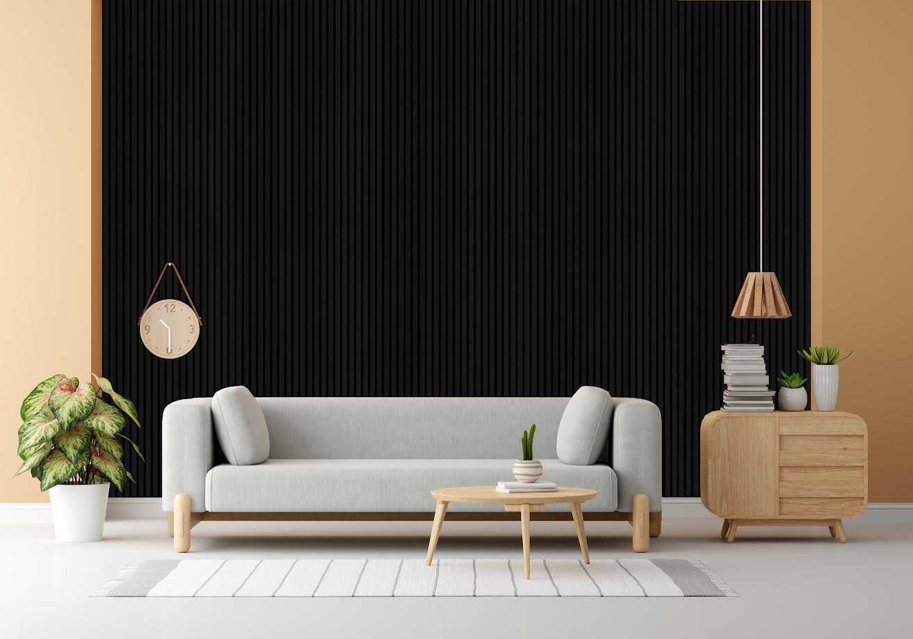 Midnight Oak Acoustic Slat Panel 120