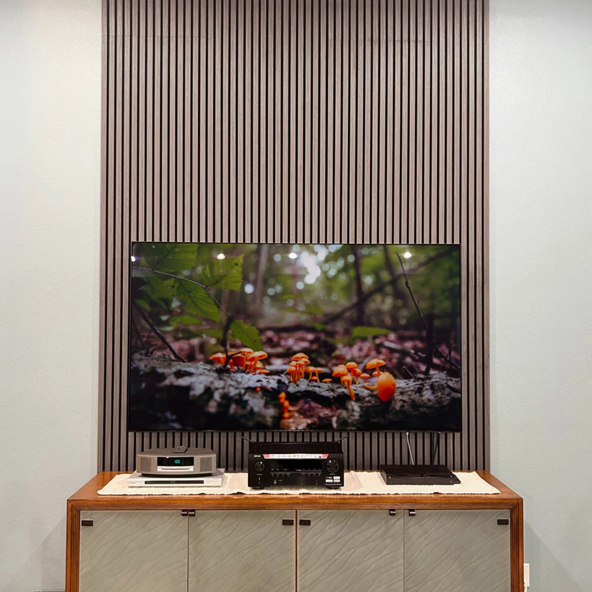 Leather Oak Acoustic Slat Panels 94.5" or 120"