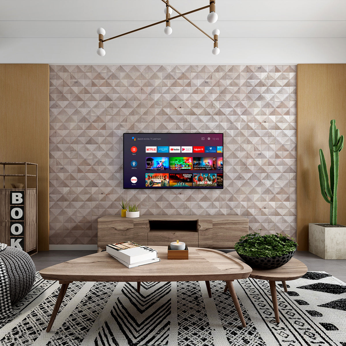 3D Diamond Polar White Oak