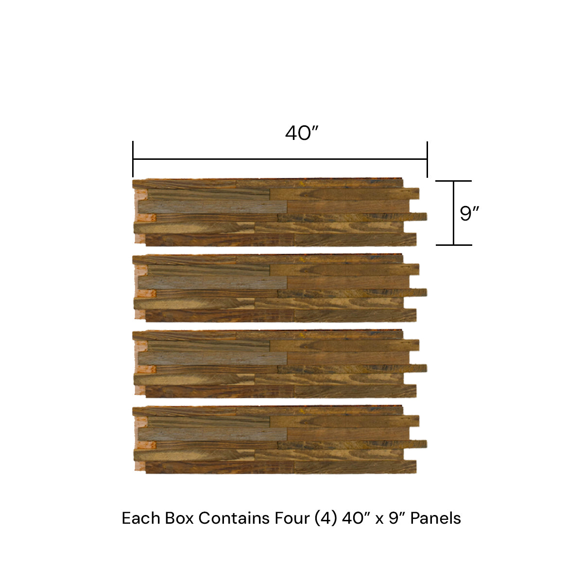 3D Reclaimed Pine – LuxeWall