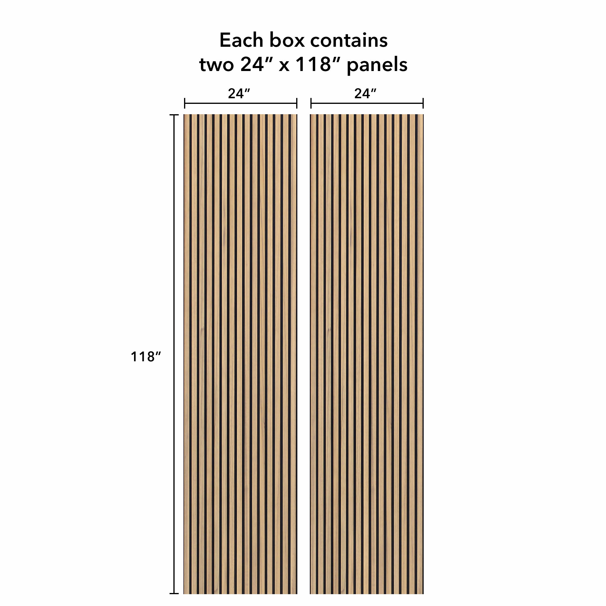 Natural Oak Acoustic Slat Panels