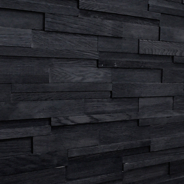 Dark stone wall with horizontal slabs