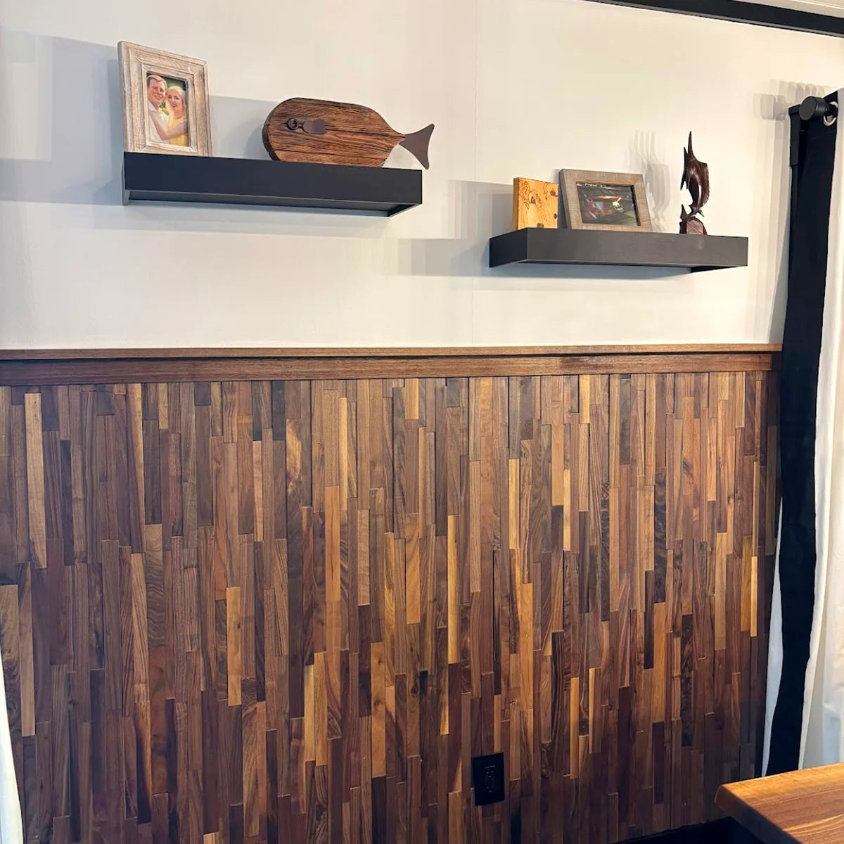 Natural Walnut 3D Stacked Panels