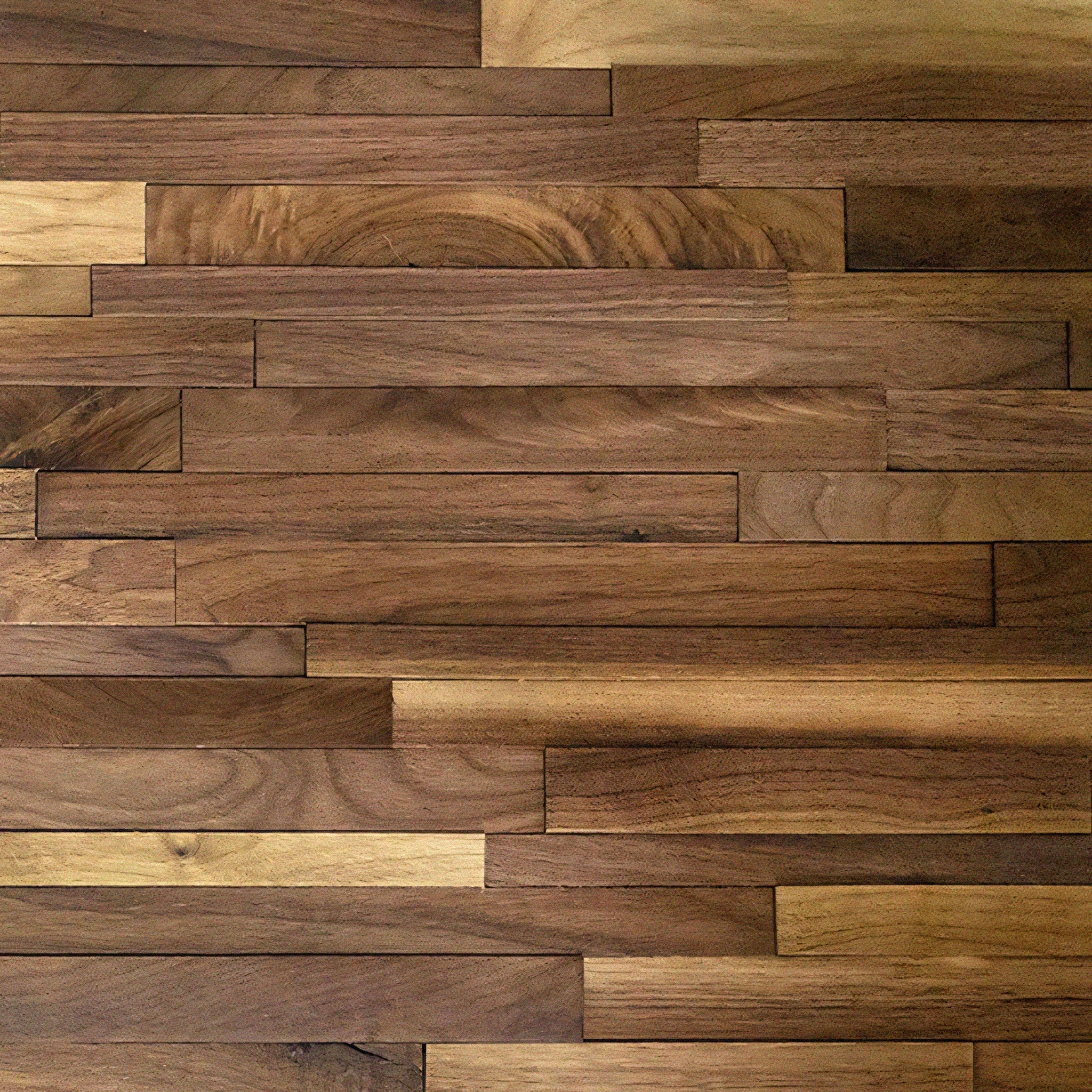 Natural Walnut 3D Stacked Panels