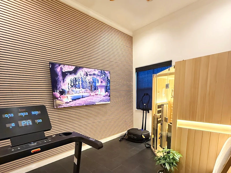 Parchment Oak Acoustic Slat Panels 94.5"