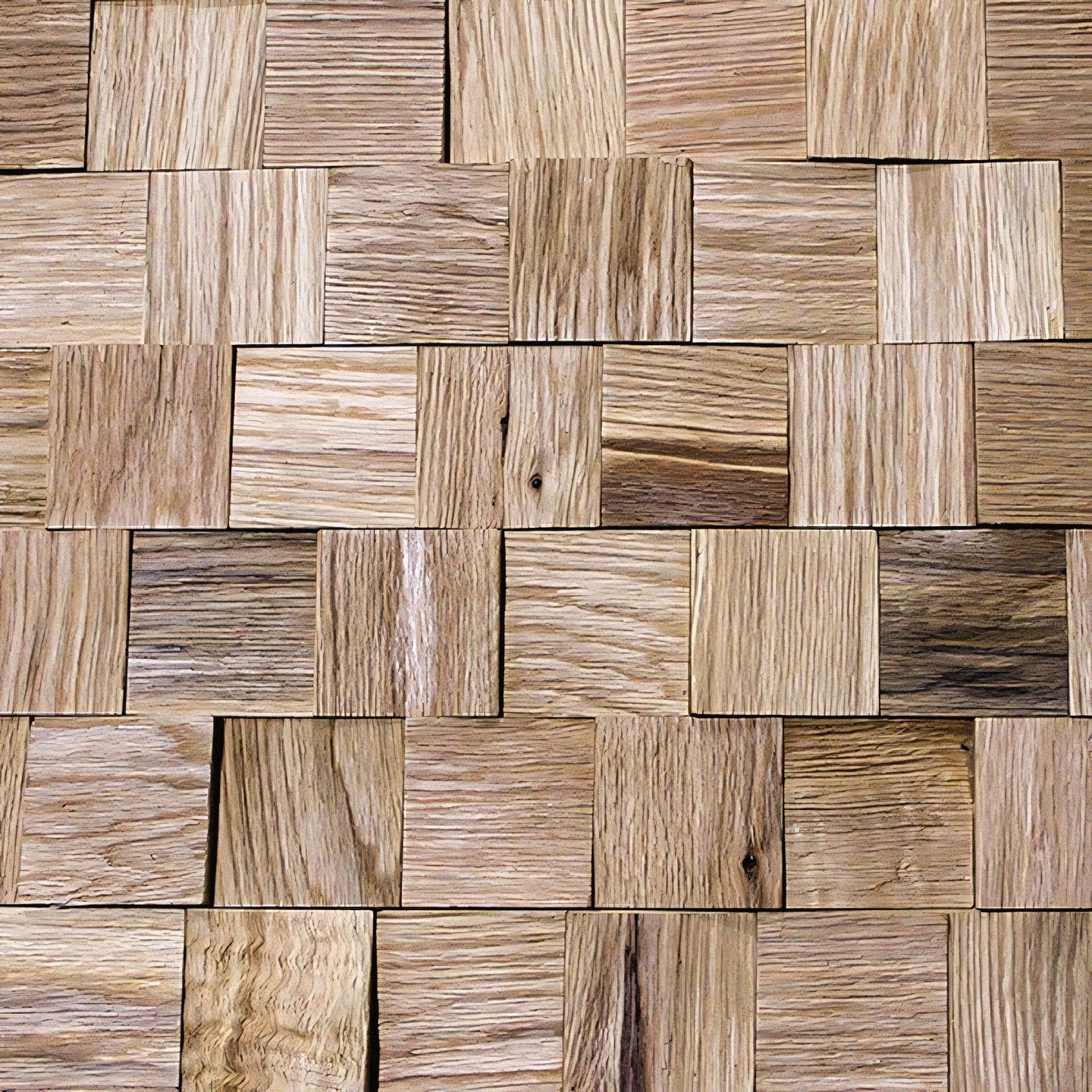 3D Natural End Grain Oak Sample