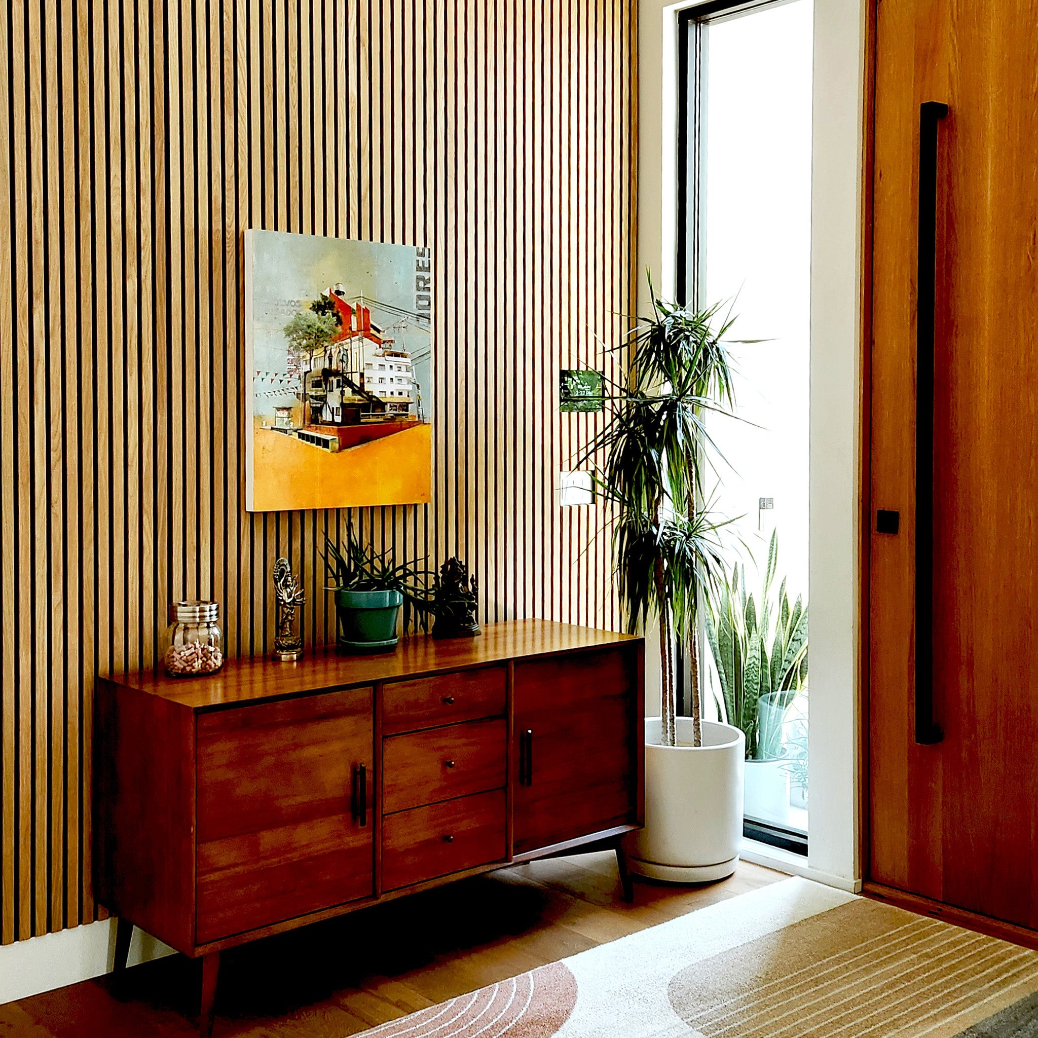 Natural Oak Acoustic Slat Panels