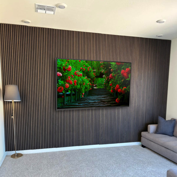 Toasted Walnut Acoustic Slat Panels 94.5"or 120"