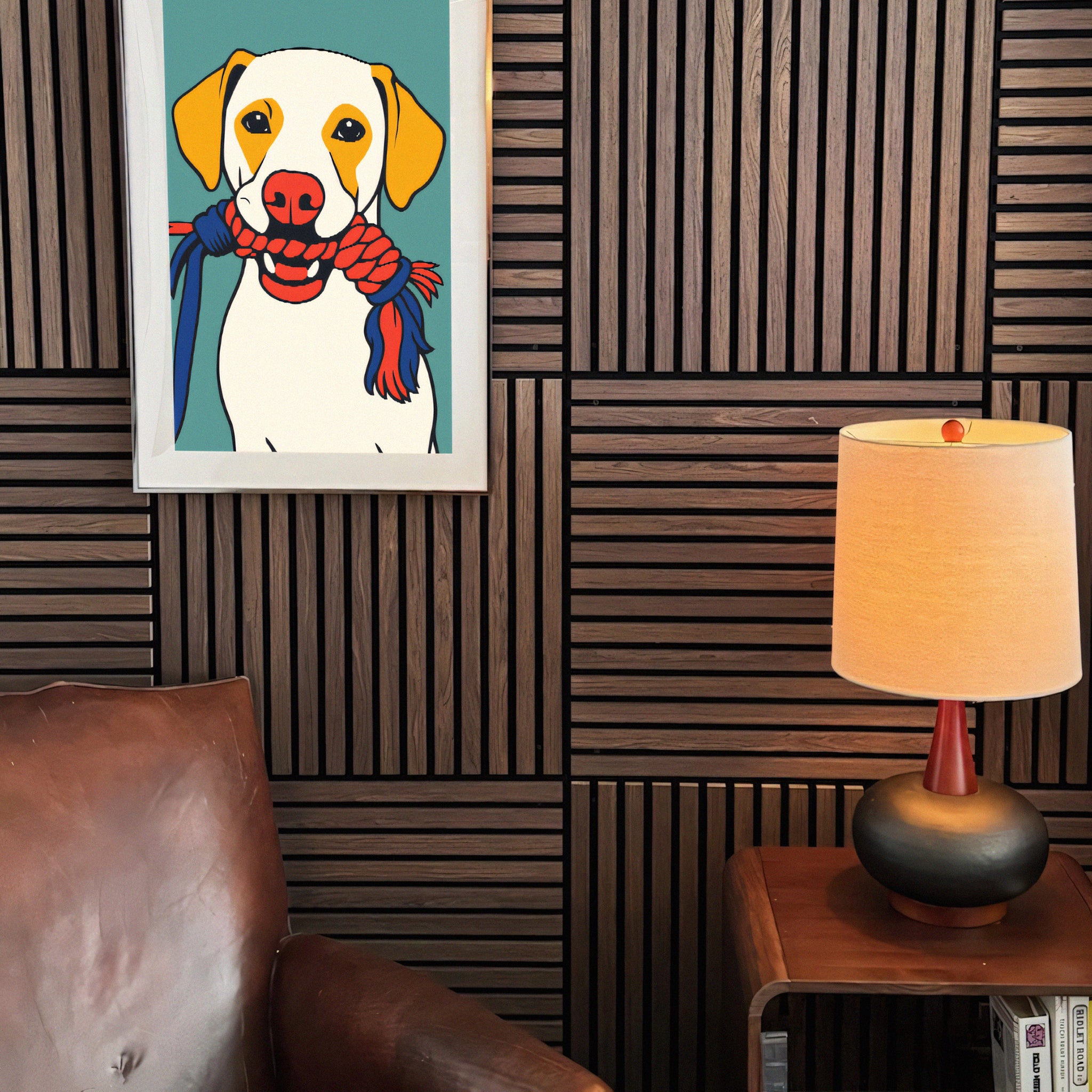 Toasted Walnut Acoustic Tile Panels 23.6" Length