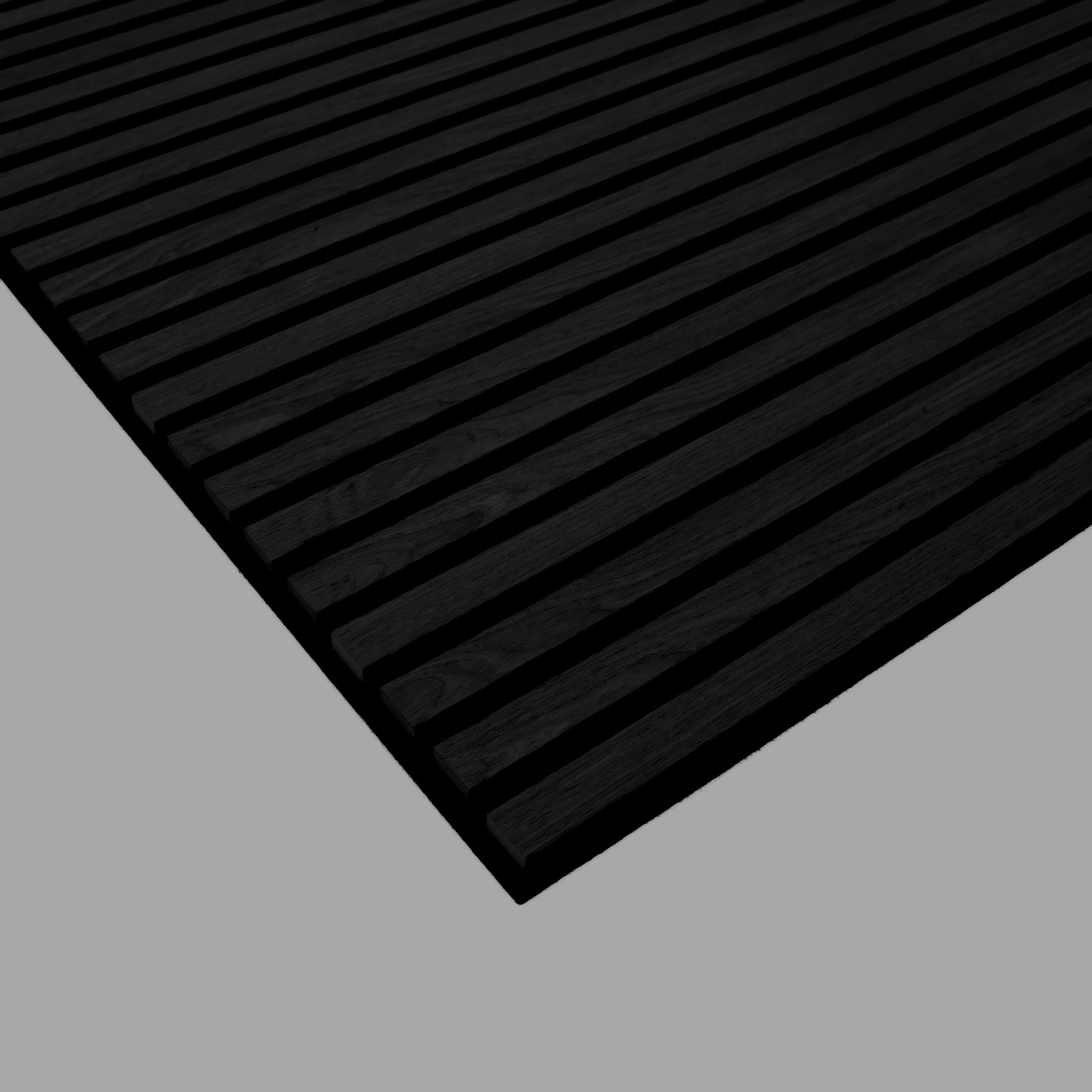 Noir White Oak Acoustic Slat Panel Sample 120"
