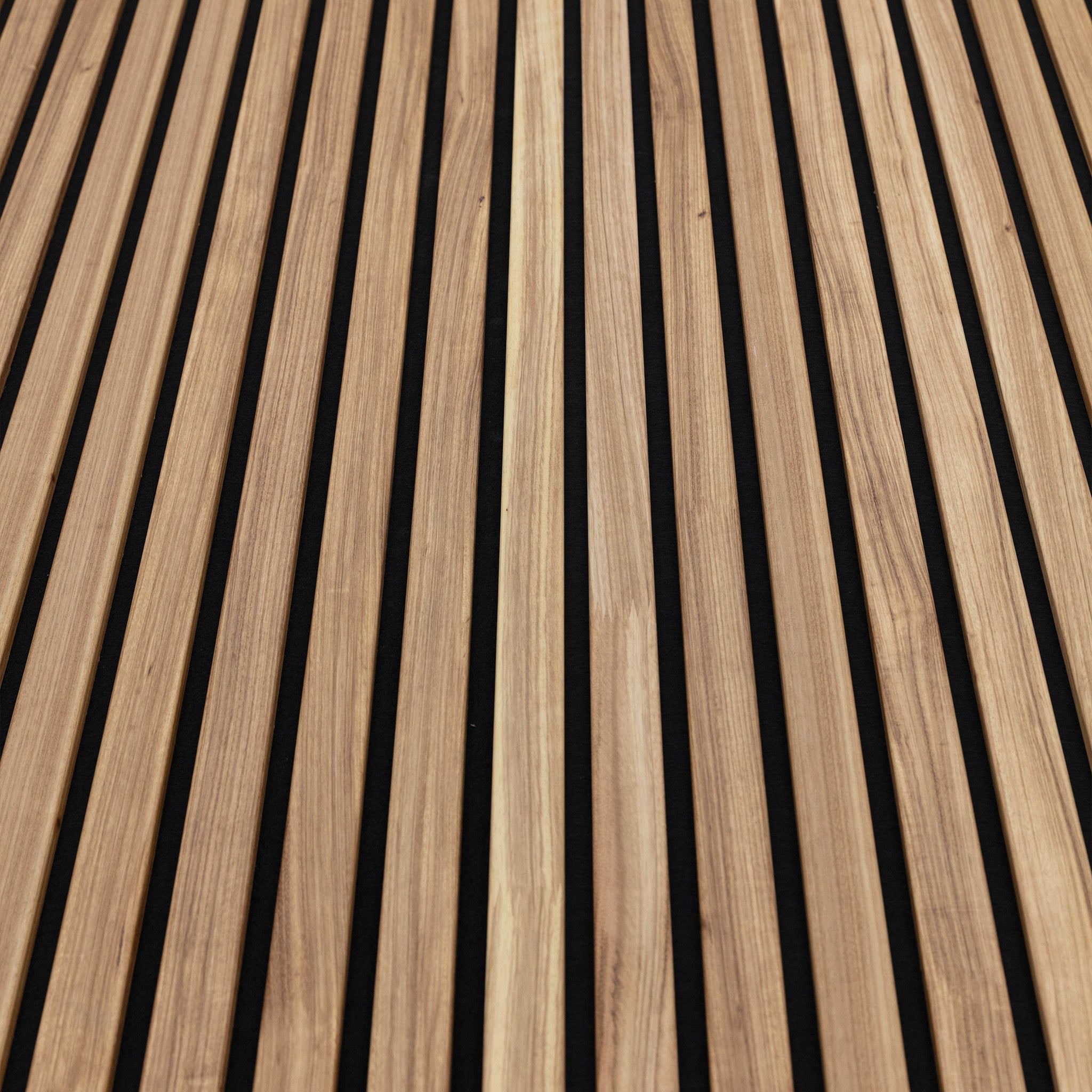 Zebra Wood Extra Wide Acoustic Slat Panels