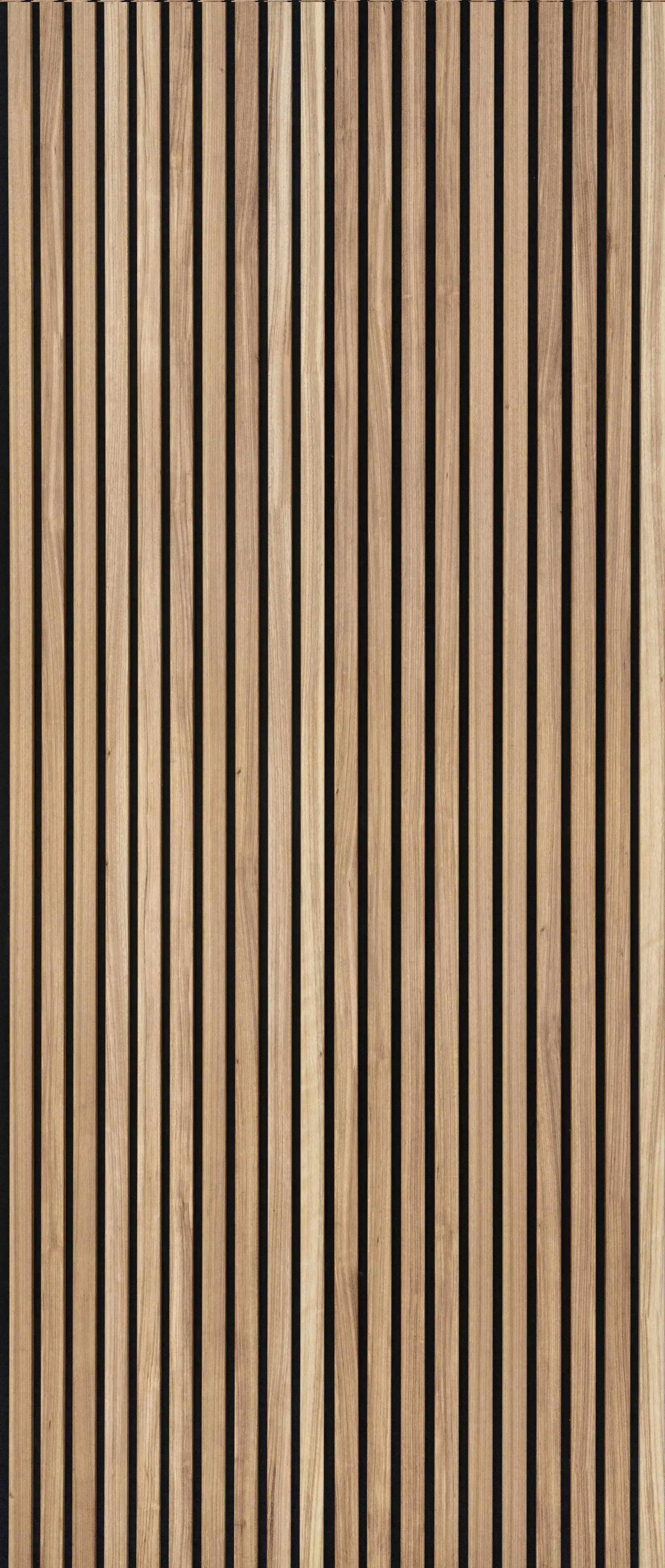 AFD Zebra Wood Extra Wide Acoustic Slat Panels