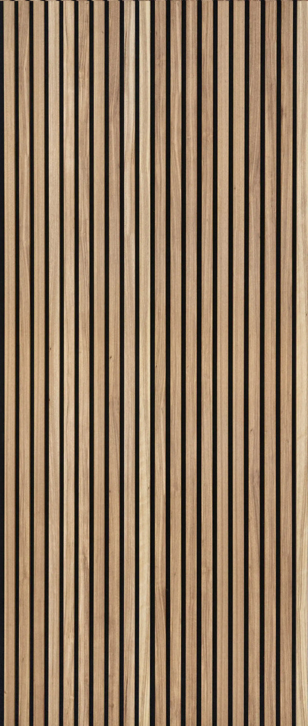 AFD Zebra Wood Extra Wide Acoustic Slat Panels