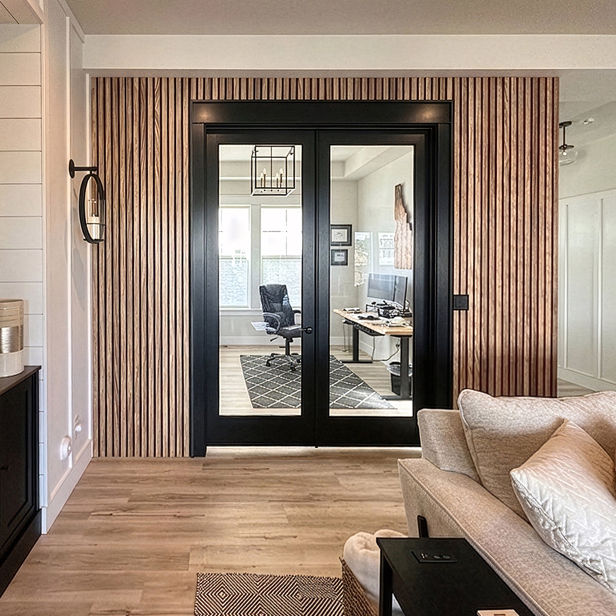 AFD South American Walnut Extra Wide Acoustic Slat Panels