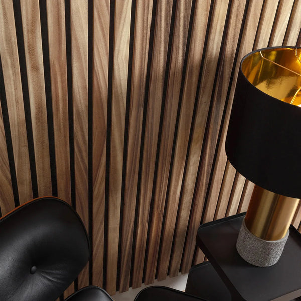 AFD South American Walnut Extra Wide Acoustic Slat Panels