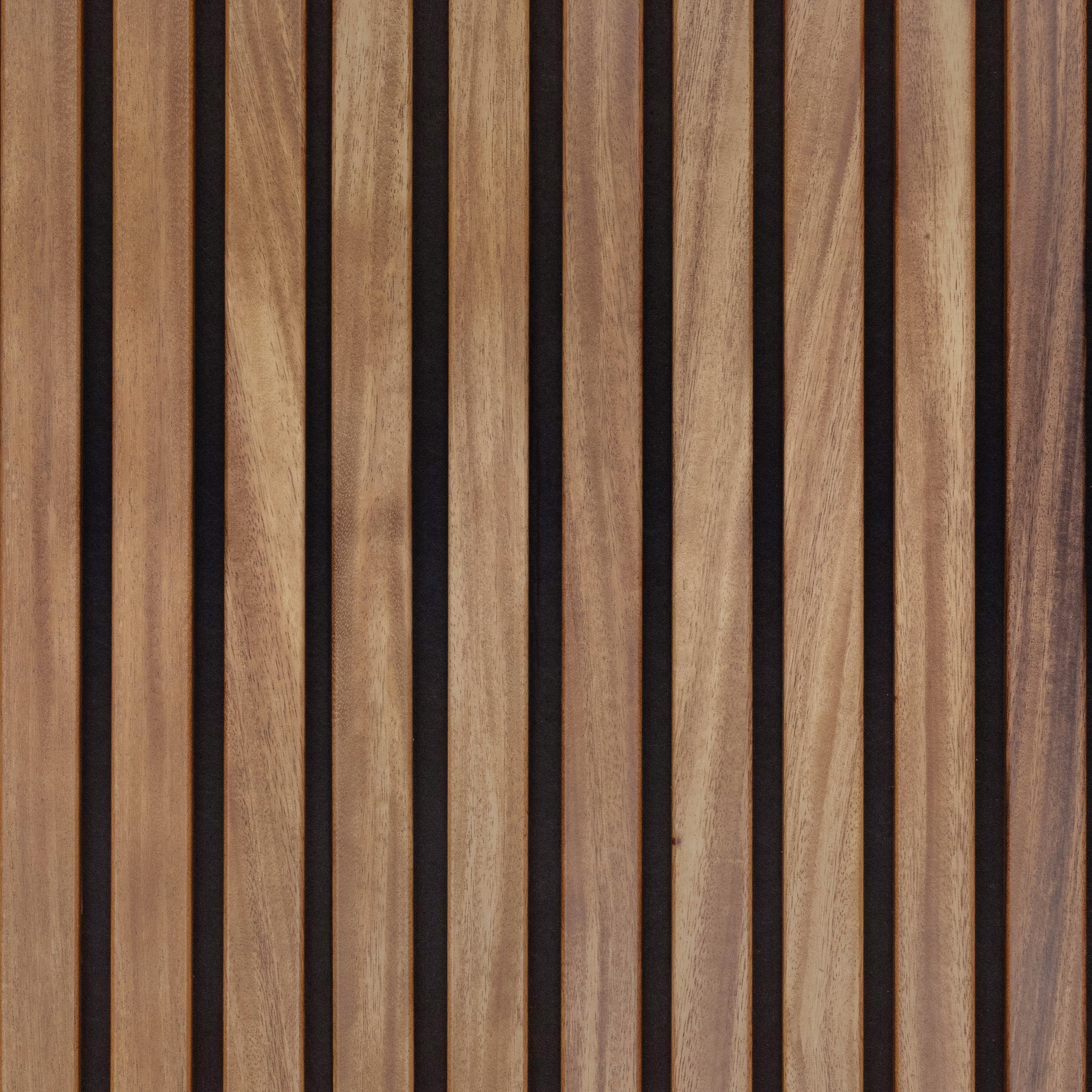 South American Walnut Extra Wide Acoustic Slat Panels