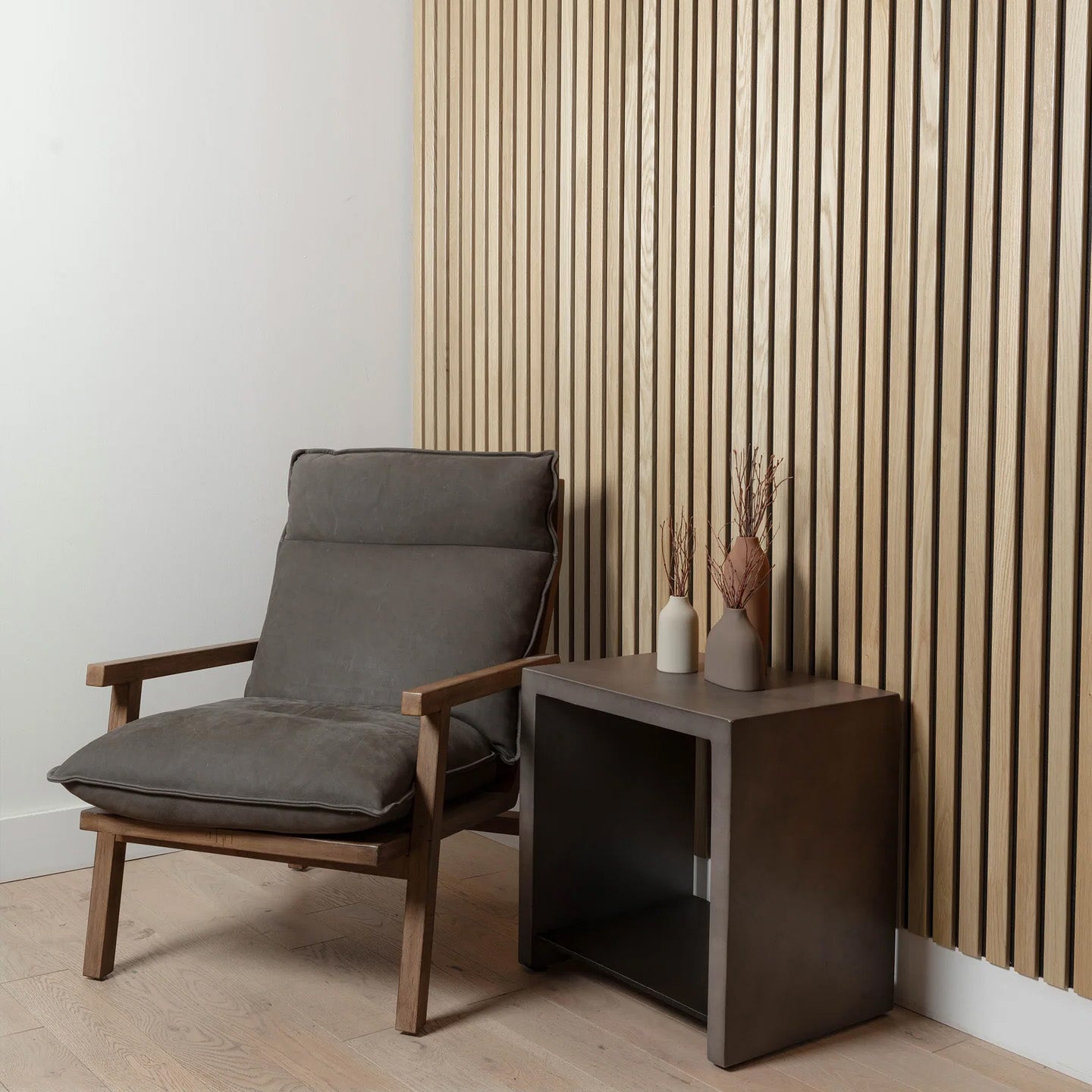 White Oak Extra Wide Acoustic Slat Panels