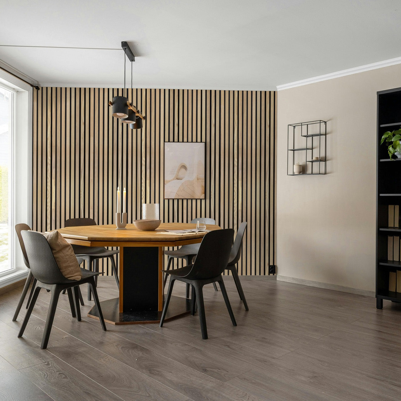 White Oak Extra Wide Acoustic Slat Panels