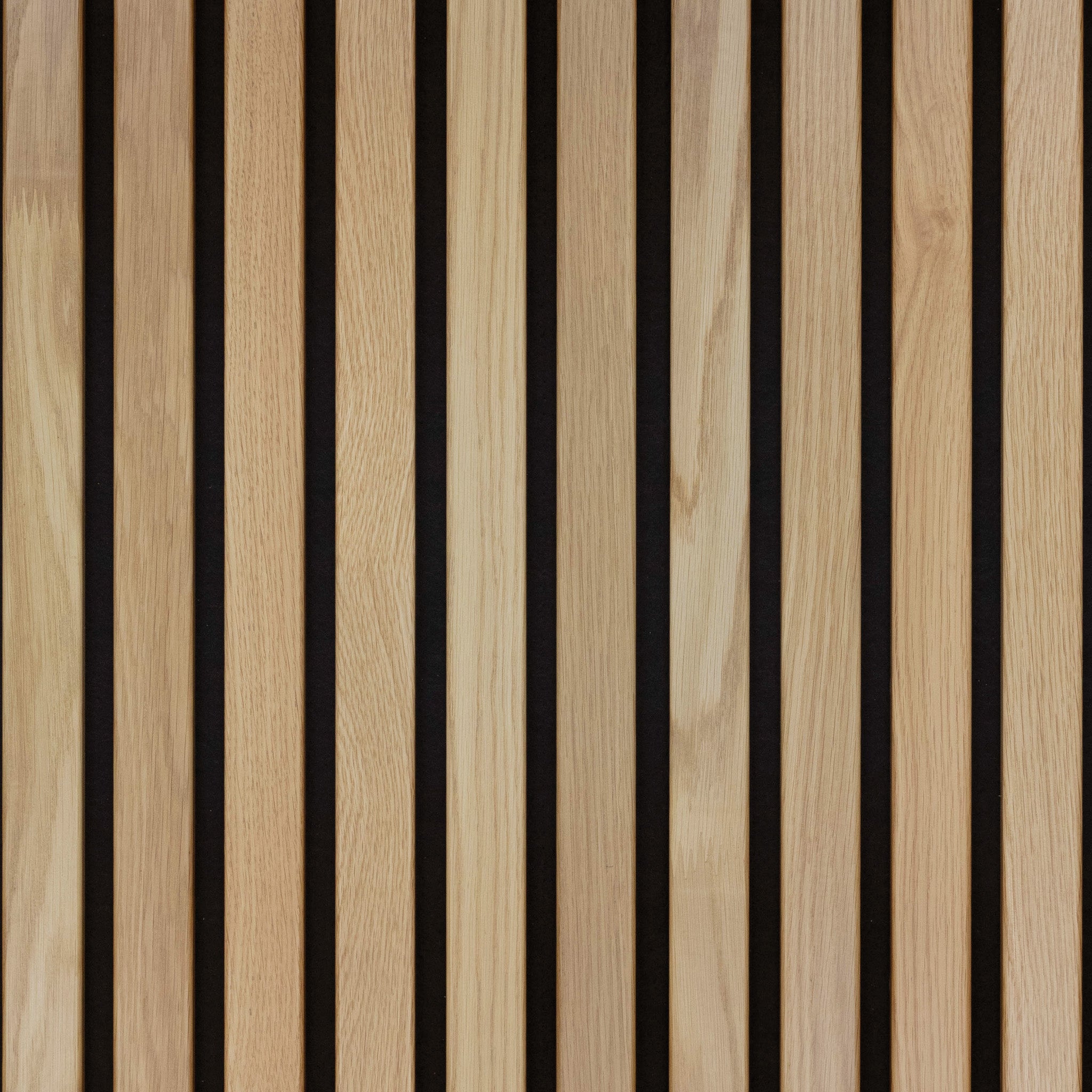 White Oak Extra Wide Acoustic Slat Panels