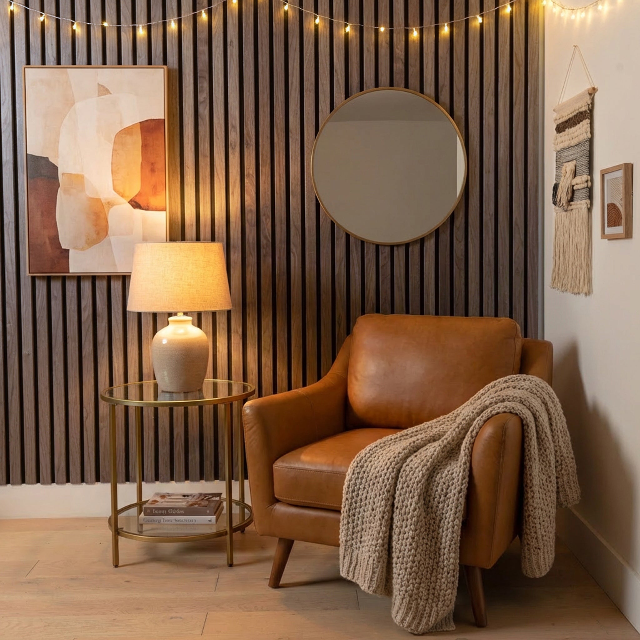 Black Walnut Extra Wide Acoustic Slat Panels 120"