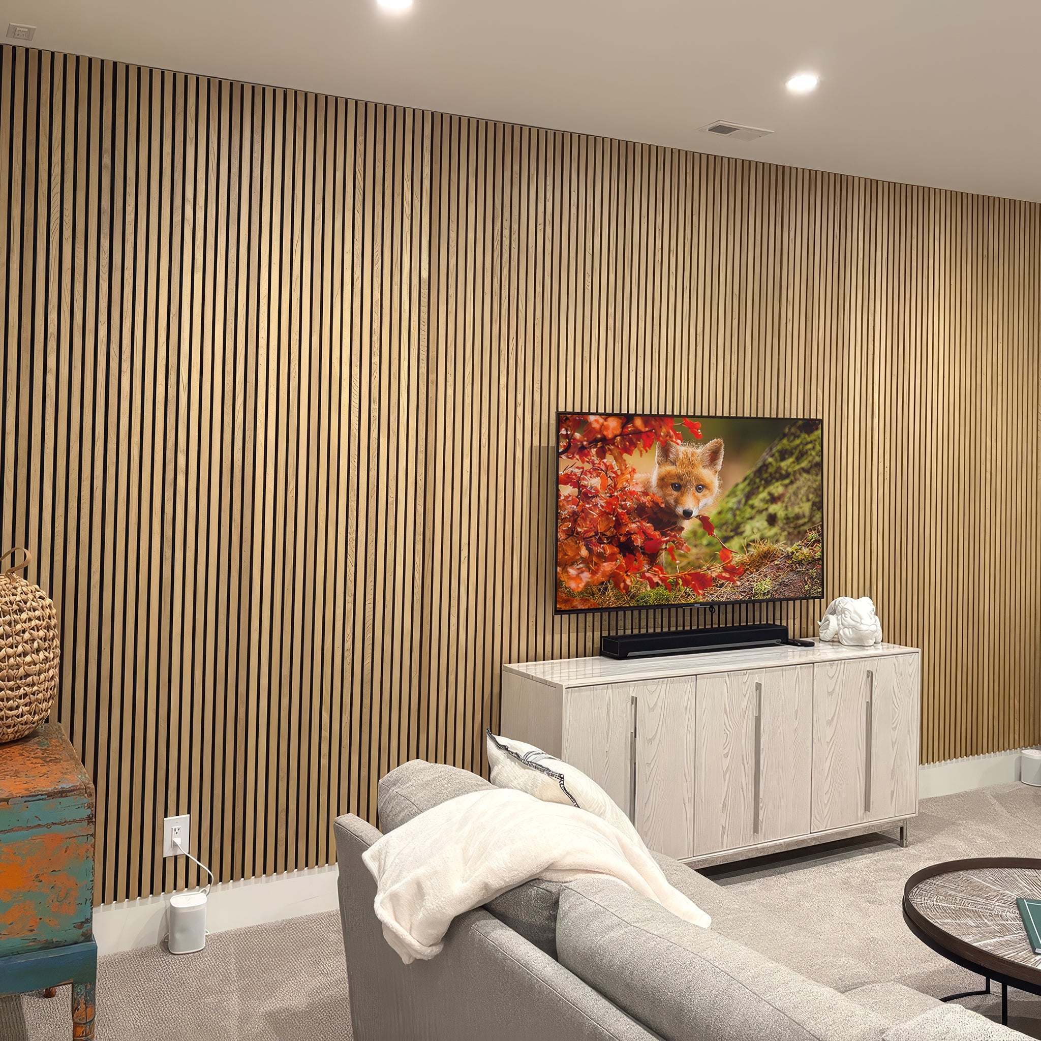 Natural Oak Acoustic Slat Panels 94.5" or 120"