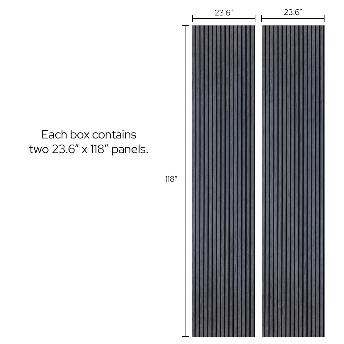 Cinder Oak Acoustic Slat Panels