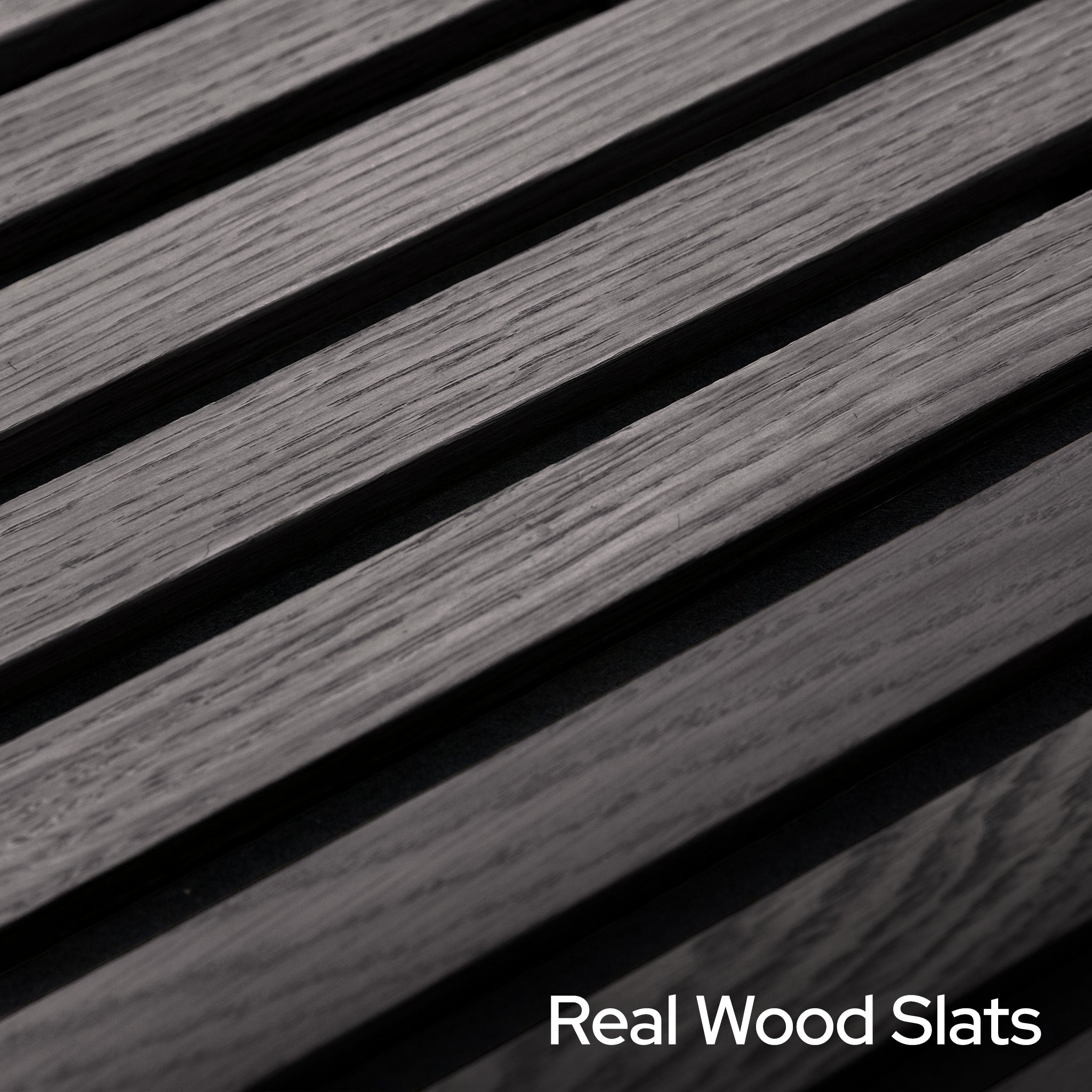Cinder Oak Acoustic Slat Panels 94.5" or 118" Length