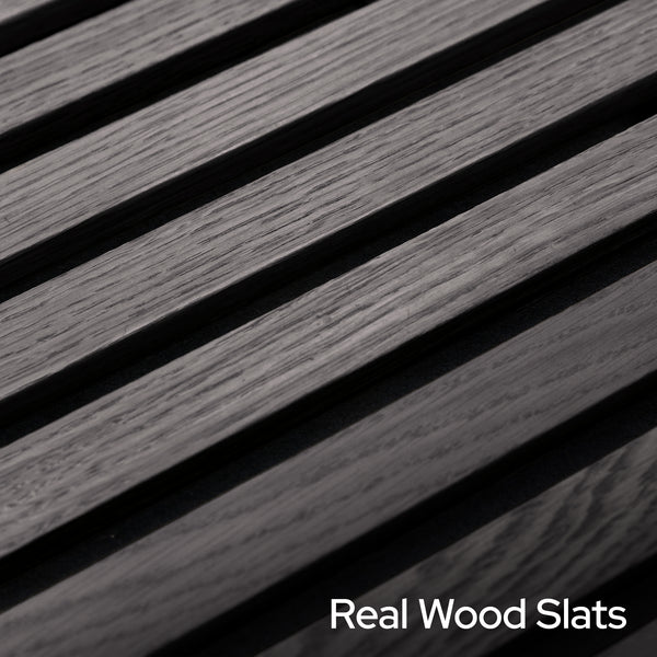 Cinder Oak Acoustic Slat Panels 94.5" or 120"