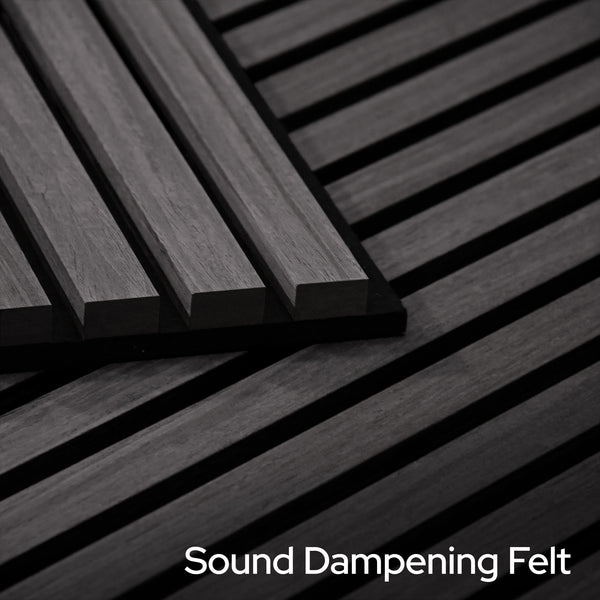 Cinder Oak Acoustic Slat Panels 94.5" or 120"