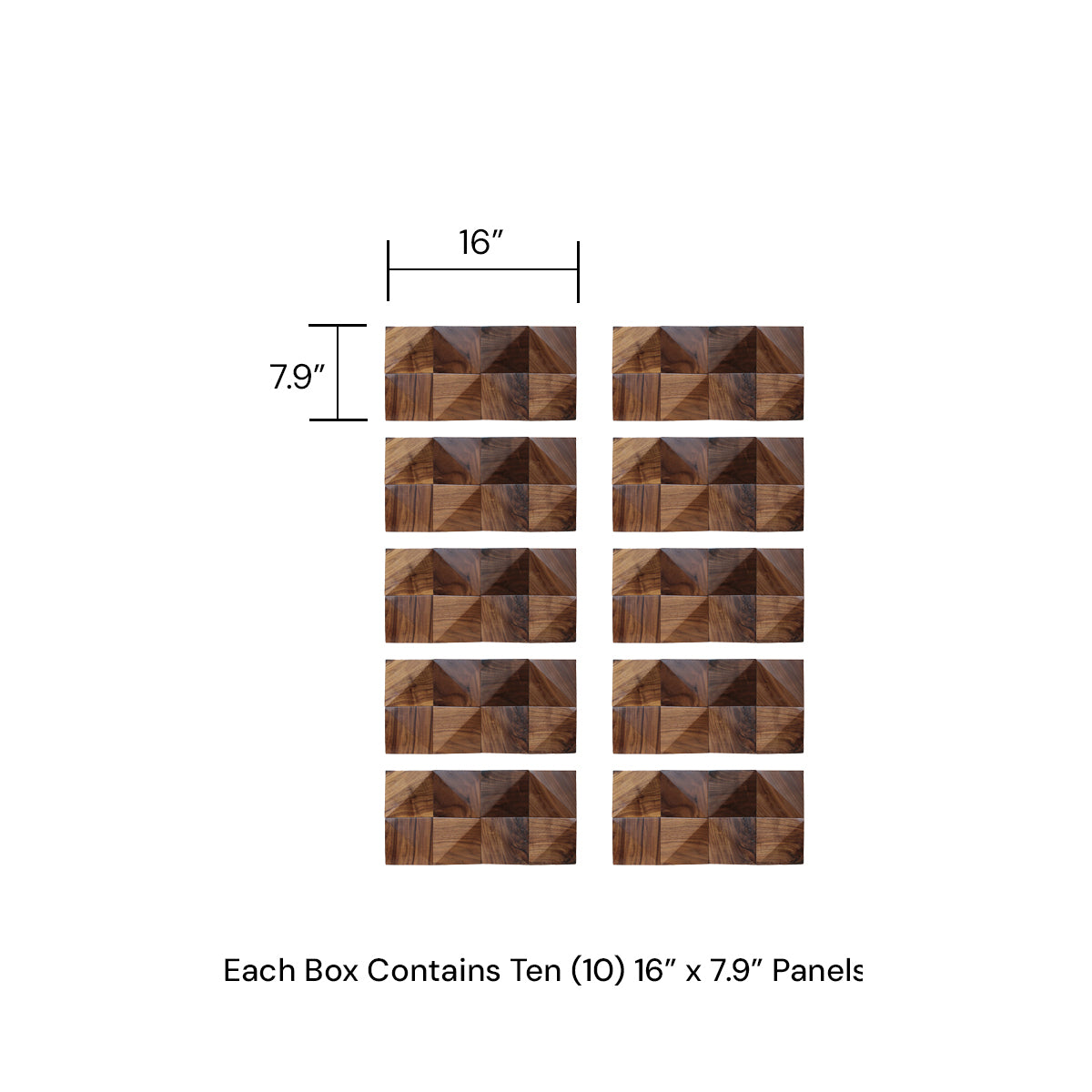3D Diamond Natural Walnut