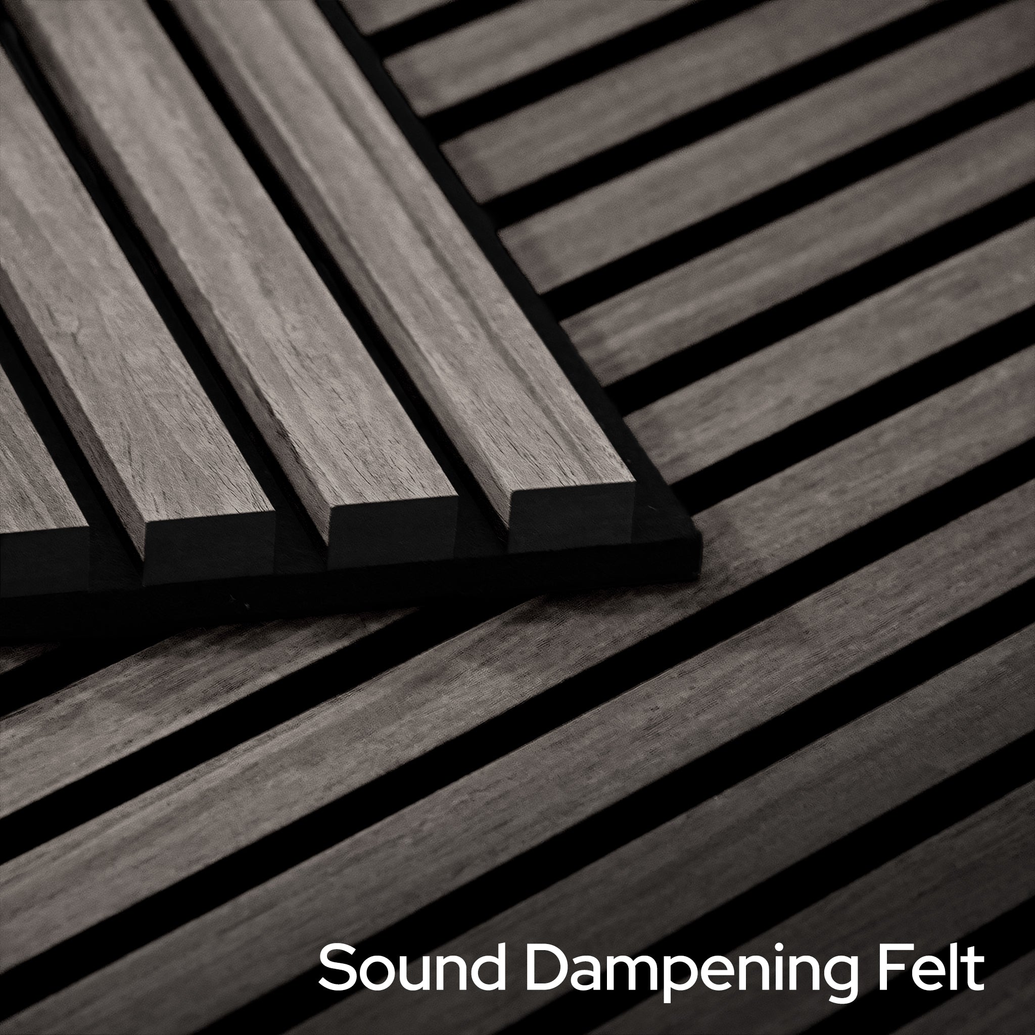 Dusty Grey Oak Acoustic Slat Panels 108.25"