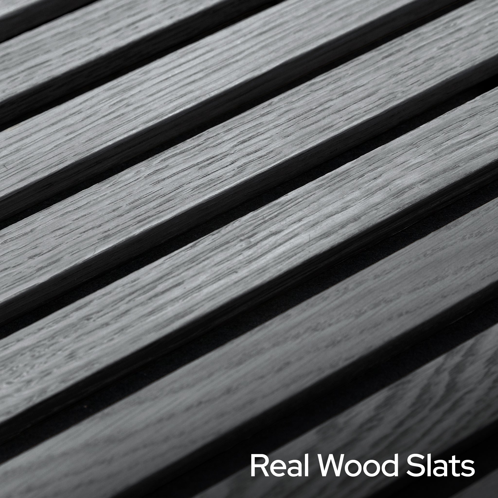 Dusty Grey Oak Acoustic Slat Panels 108.2" Length