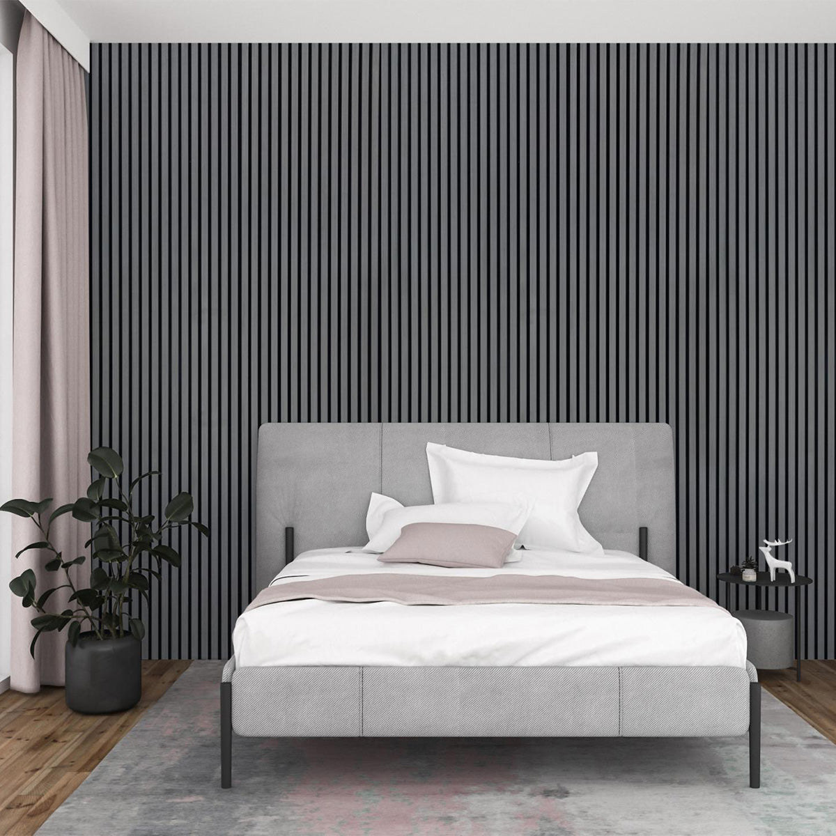 Dusty Grey Oak Acoustic Slat Panels