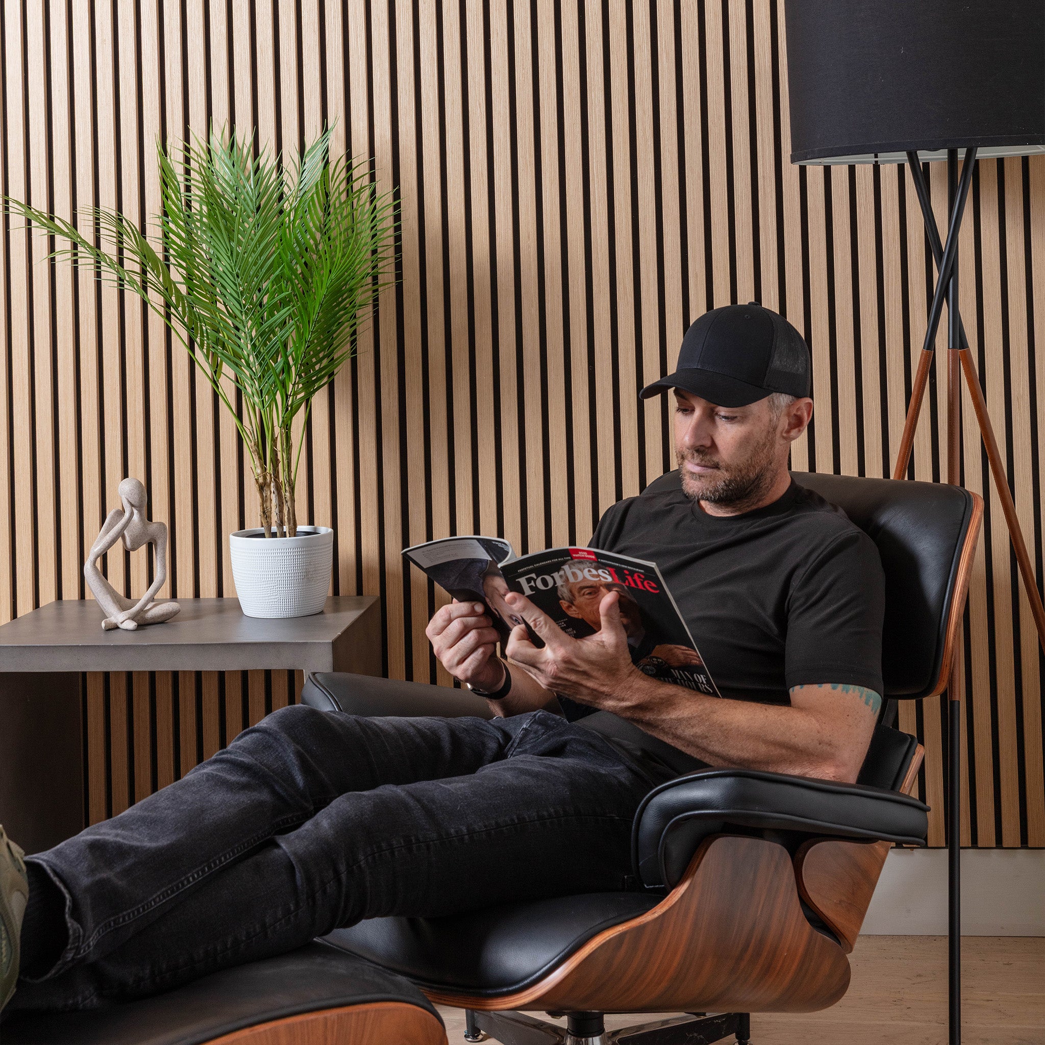 Mid-Century Modern Lounge Chair & Ottoman