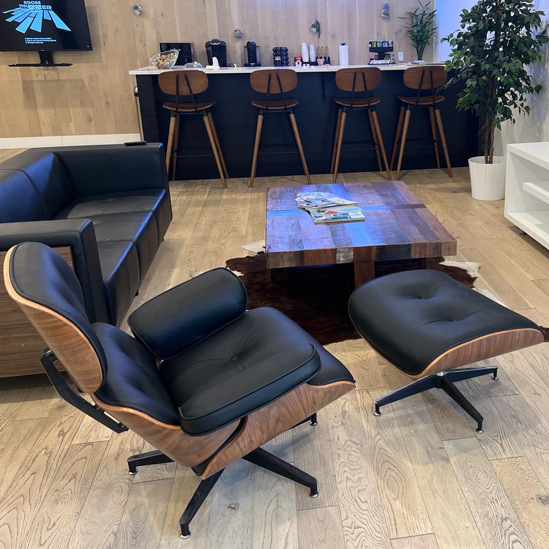 Mid-Century Lounge Chair Ottoman – LuxeWall - Main Image