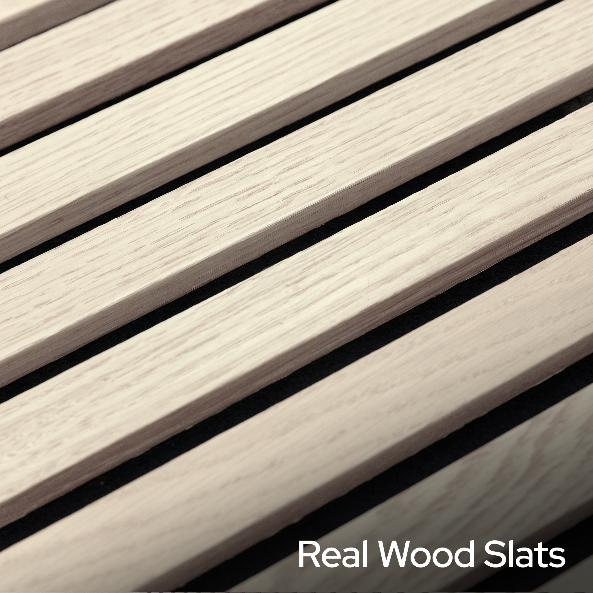 Natural Oak Acoustic Slat Panels 120" Length