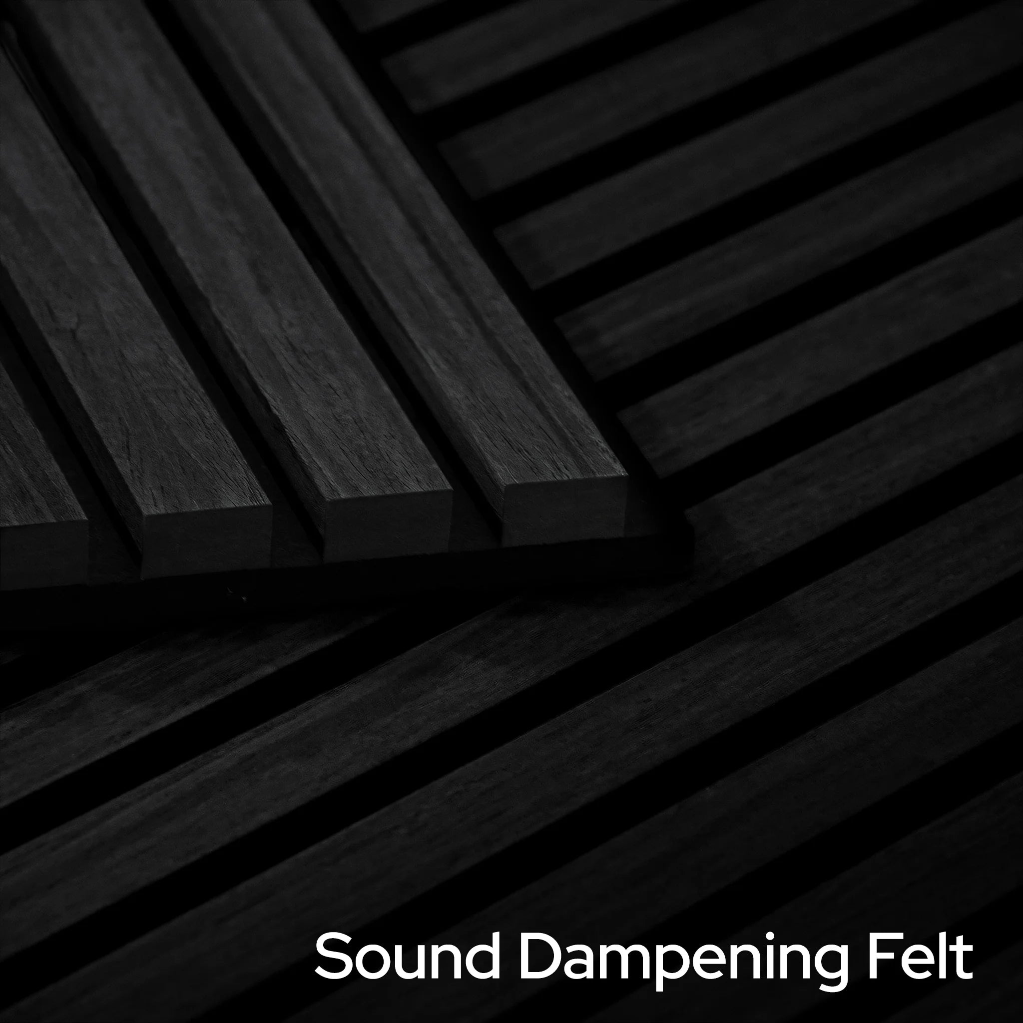 Noir Oak Acoustic Slat Panels 94.5" or 120"