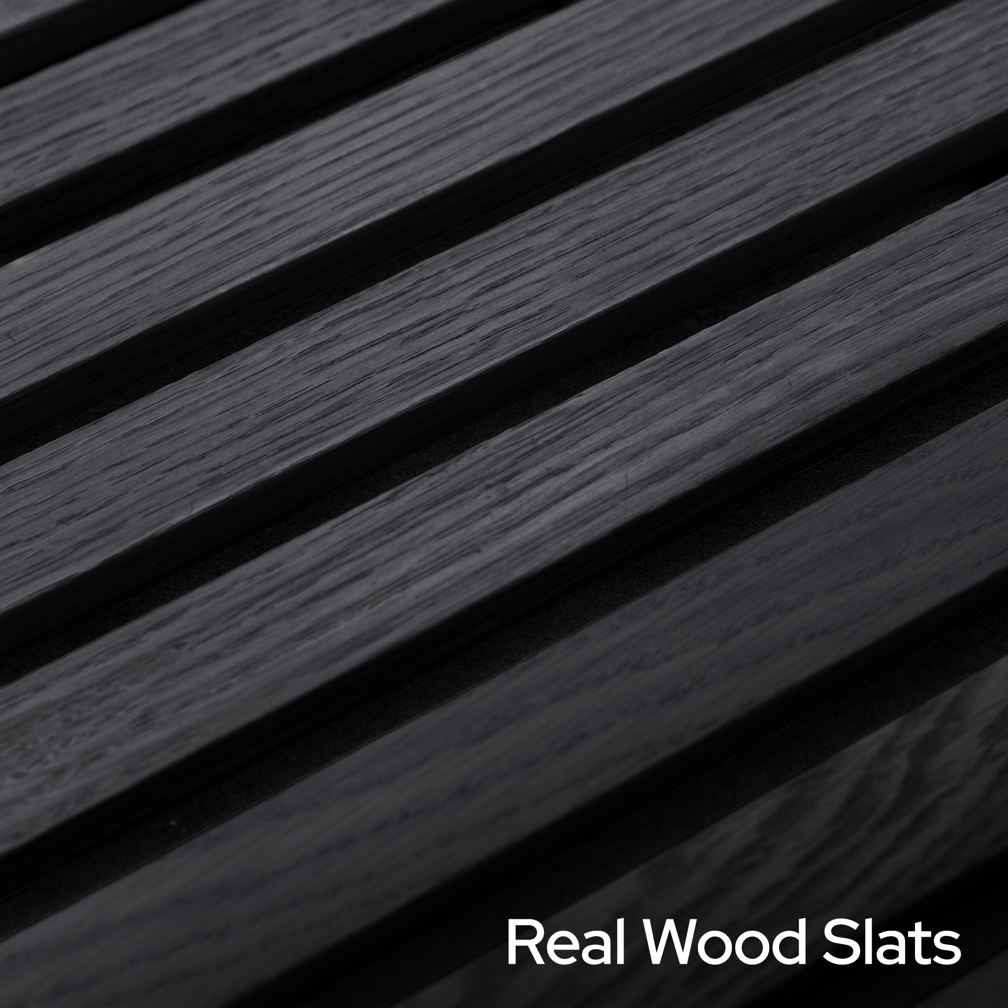 Graphite Oak Acoustic Slat Panels 94.5" or 118" Length