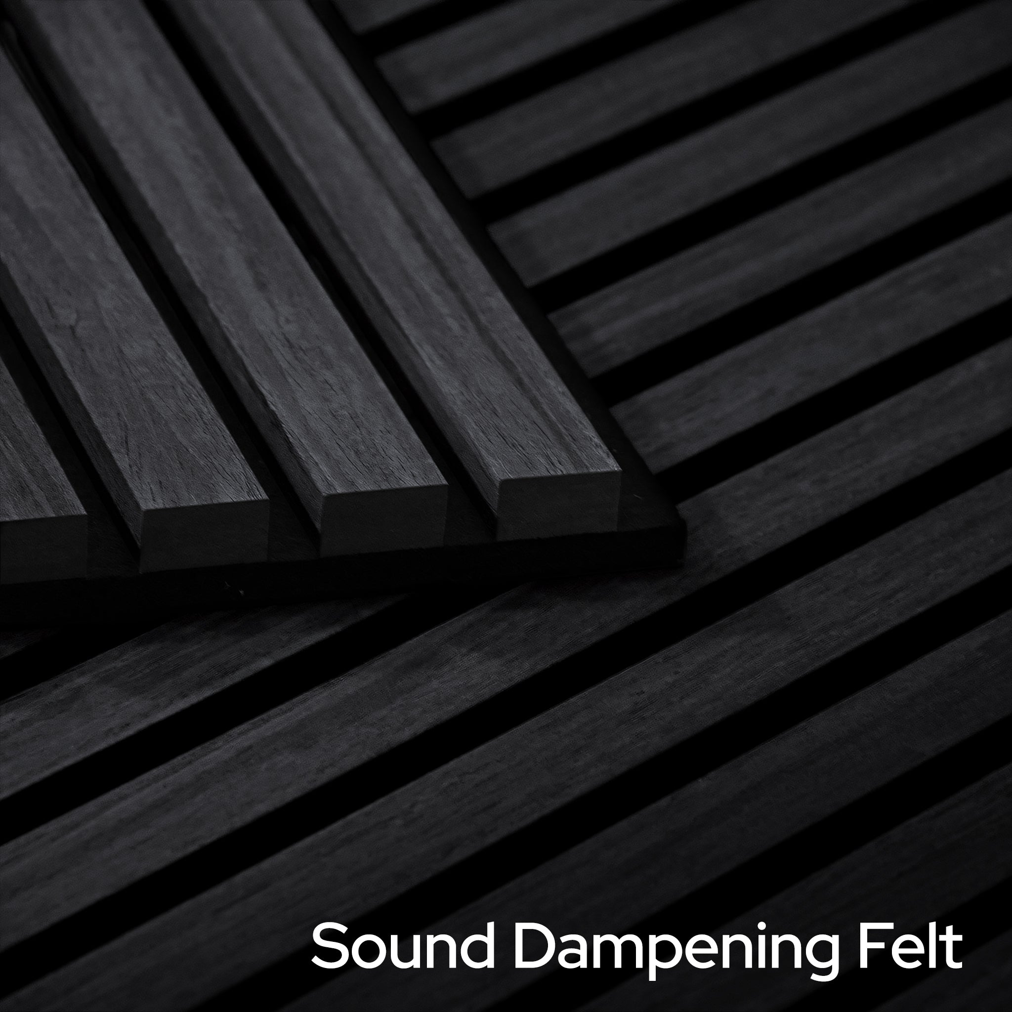 Graphite Oak Acoustic Slat Panels 94.5" or 118" Length