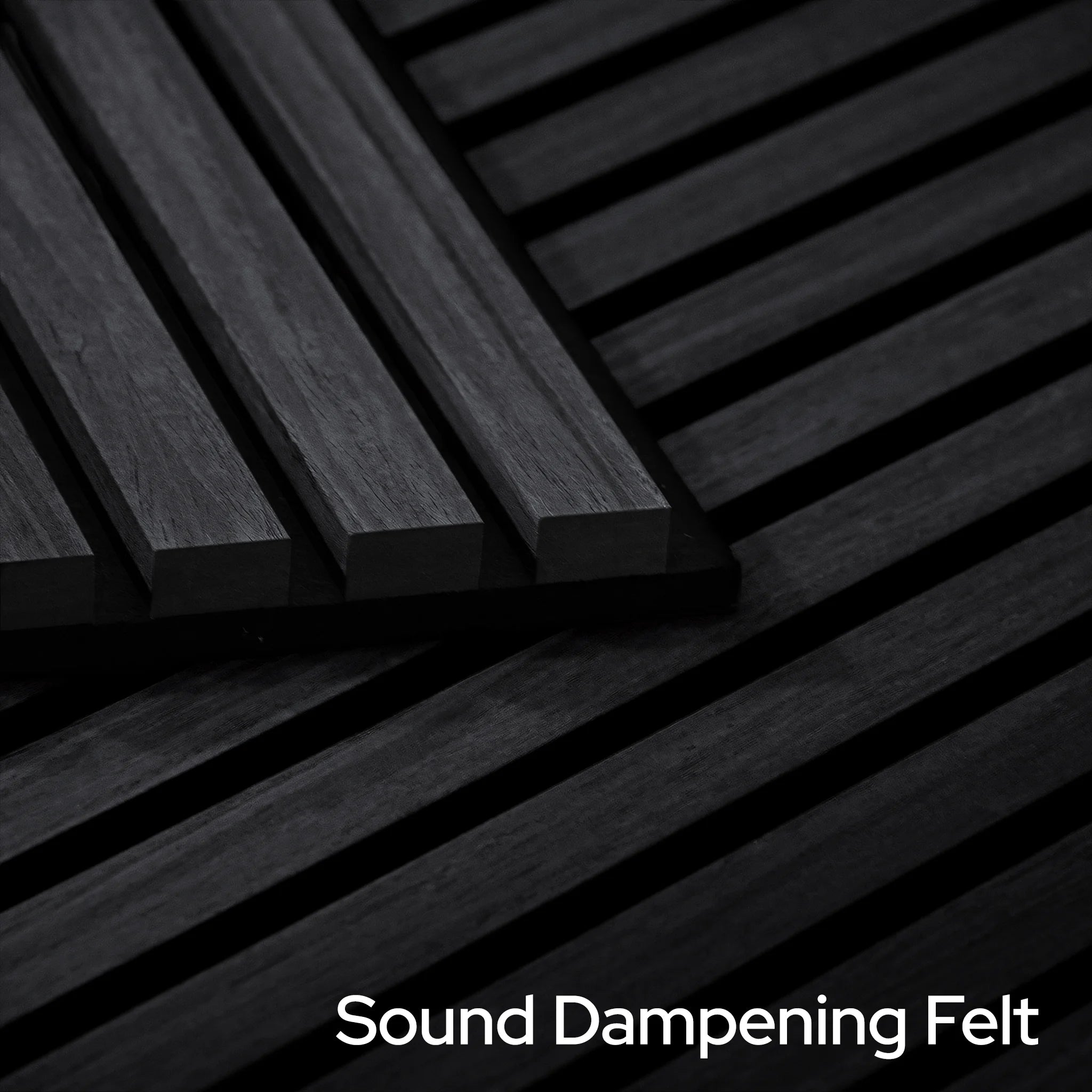 Graphite Oak Acoustic Slat Panels 94.5" or 120"