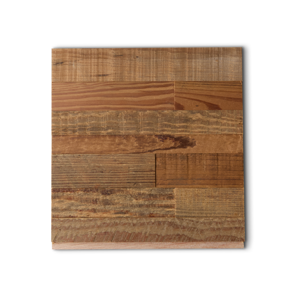 Reclaimed Pine 3D Stacked Panels Sample