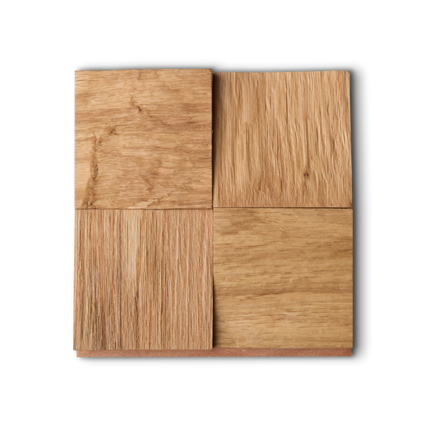 Natural Oak 3D Block Wall Panel Sample