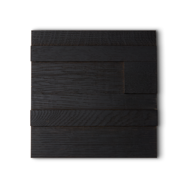 Ebony Oak 3D Stacked Wall Panel Sample