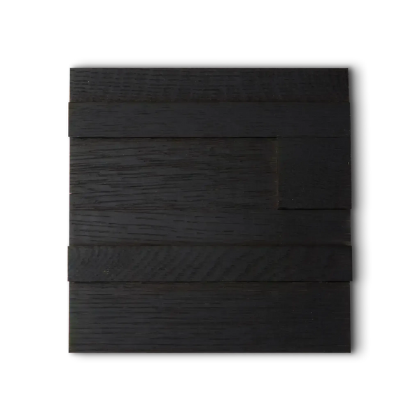 Ebony Oak 3D Stacked Wall Panel Sample