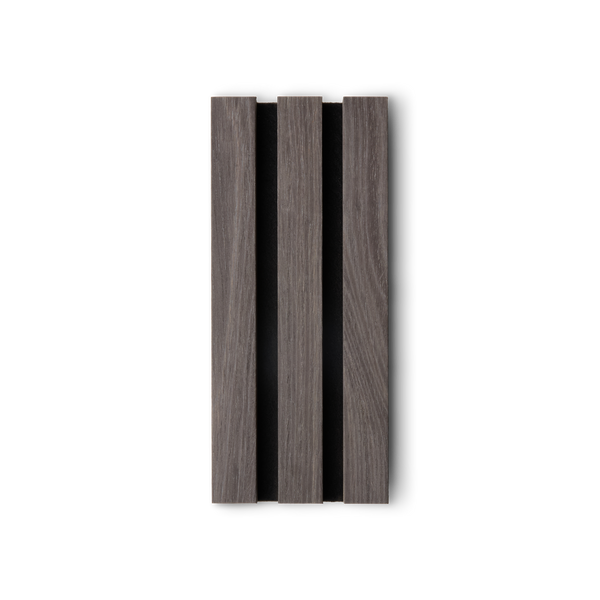 Cinder Oak Acoustic Slat Panel Sample
