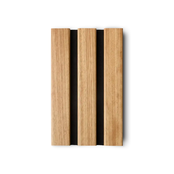 AFD Zebra Wood Extra Wide Acoustic Slat Panel Sample 120"