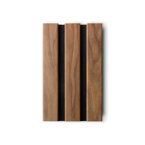 AFD Black Walnut Extra Wide Acoustic Slat Panel Sample 120"