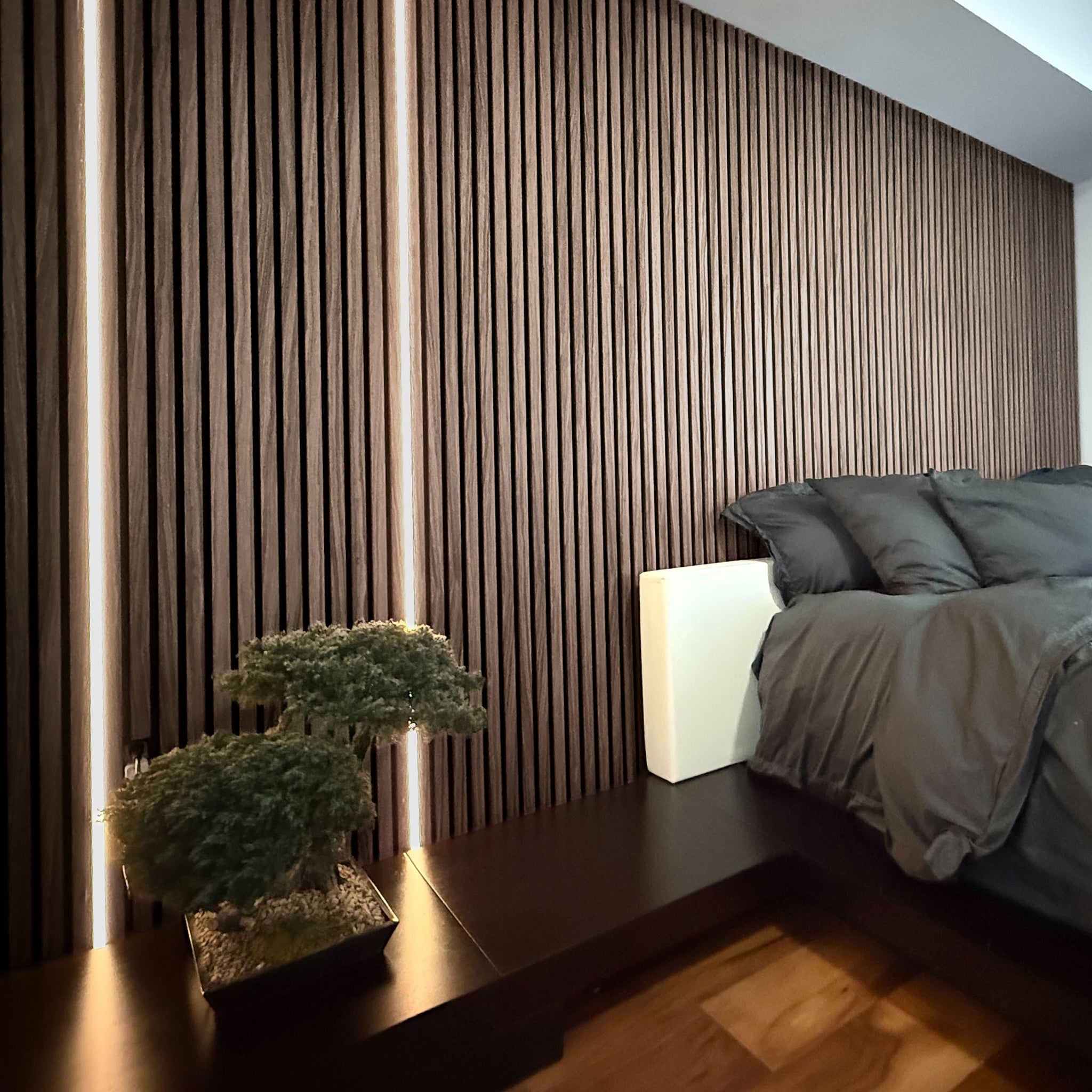 Sandal Walnut Acoustic Slat Panels 94.5" or 118" Length
