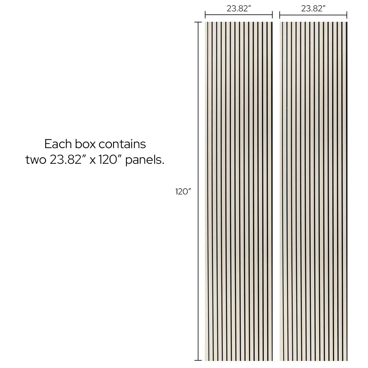 Ivory Oak Acoustic Slat Panels